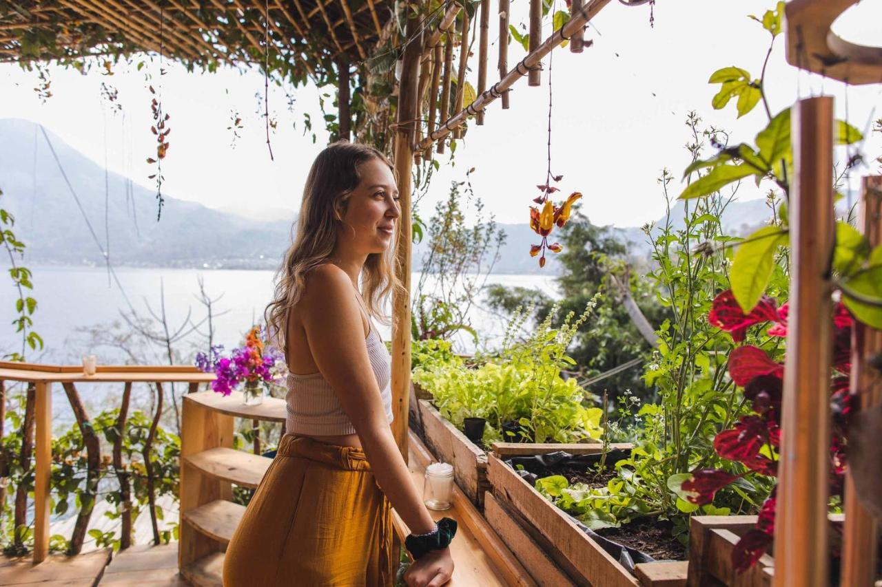 ホテル Baraka Atitlan サン・マルコス・ラ・ラグナ エクステリア 写真